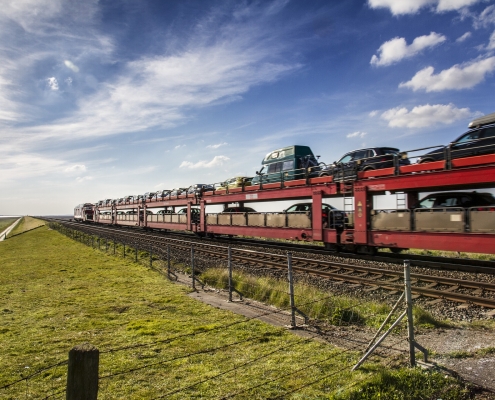 Travelling by motorail train